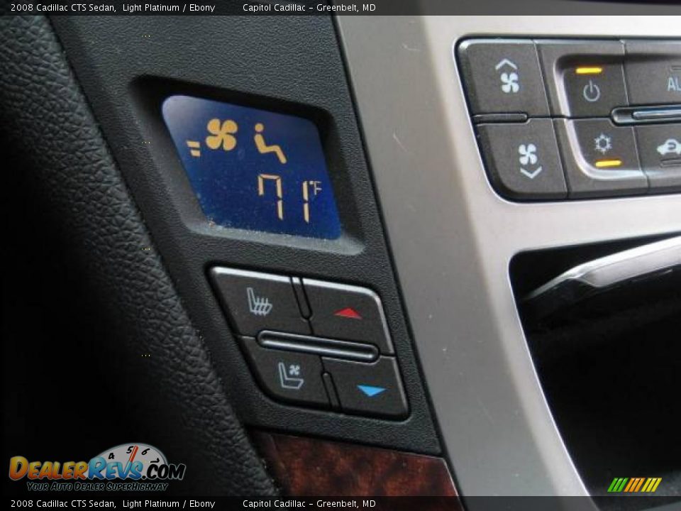 2008 Cadillac CTS Sedan Light Platinum / Ebony Photo #19