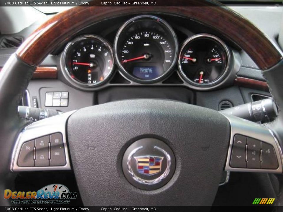 2008 Cadillac CTS Sedan Light Platinum / Ebony Photo #22