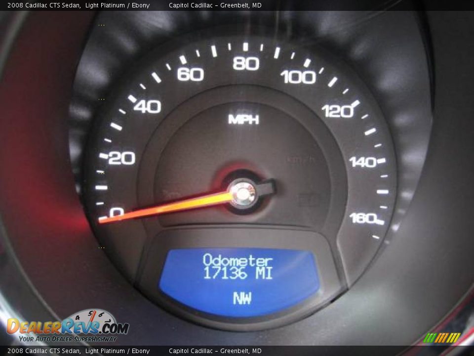 2008 Cadillac CTS Sedan Light Platinum / Ebony Photo #23