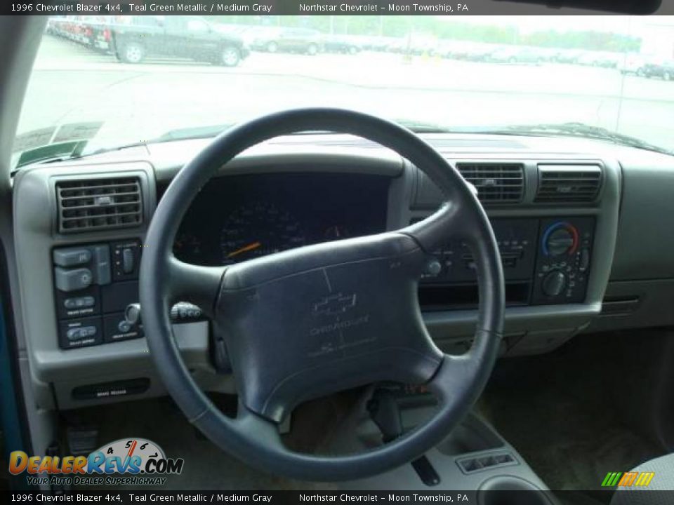 1996 Chevrolet Blazer 4x4 Teal Green Metallic / Medium Gray Photo #10