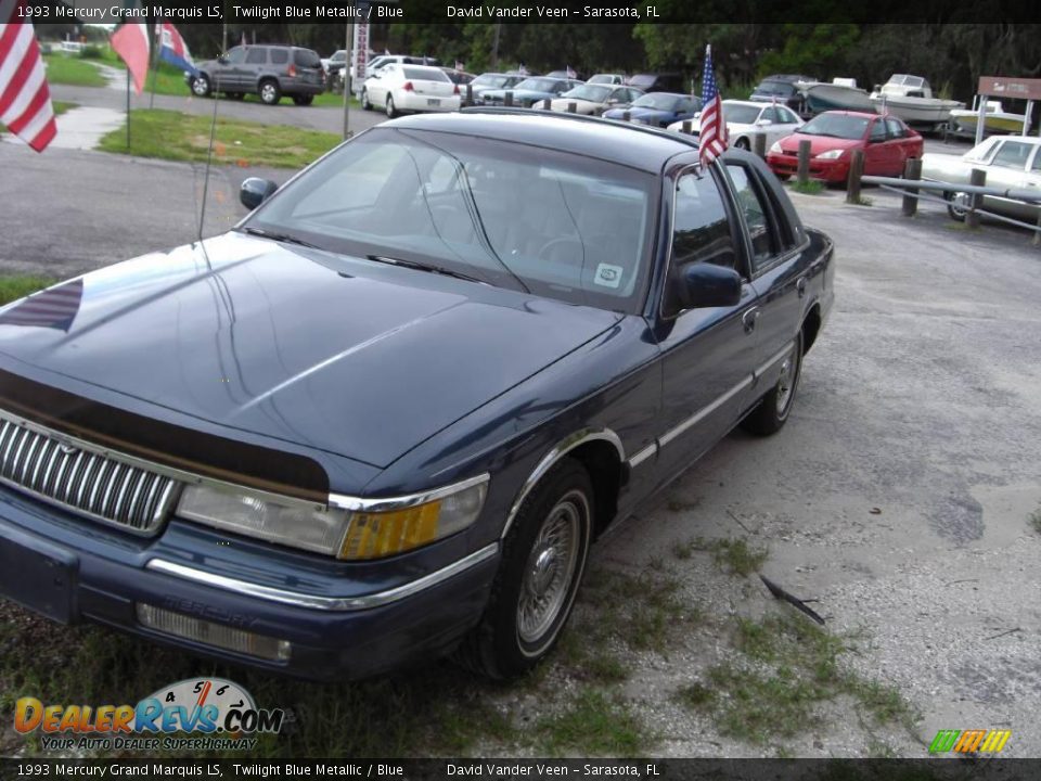 1993 Mercury Grand Marquis LS Twilight Blue Metallic / Blue Photo #1