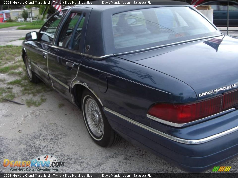 1993 Mercury Grand Marquis LS Twilight Blue Metallic / Blue Photo #4