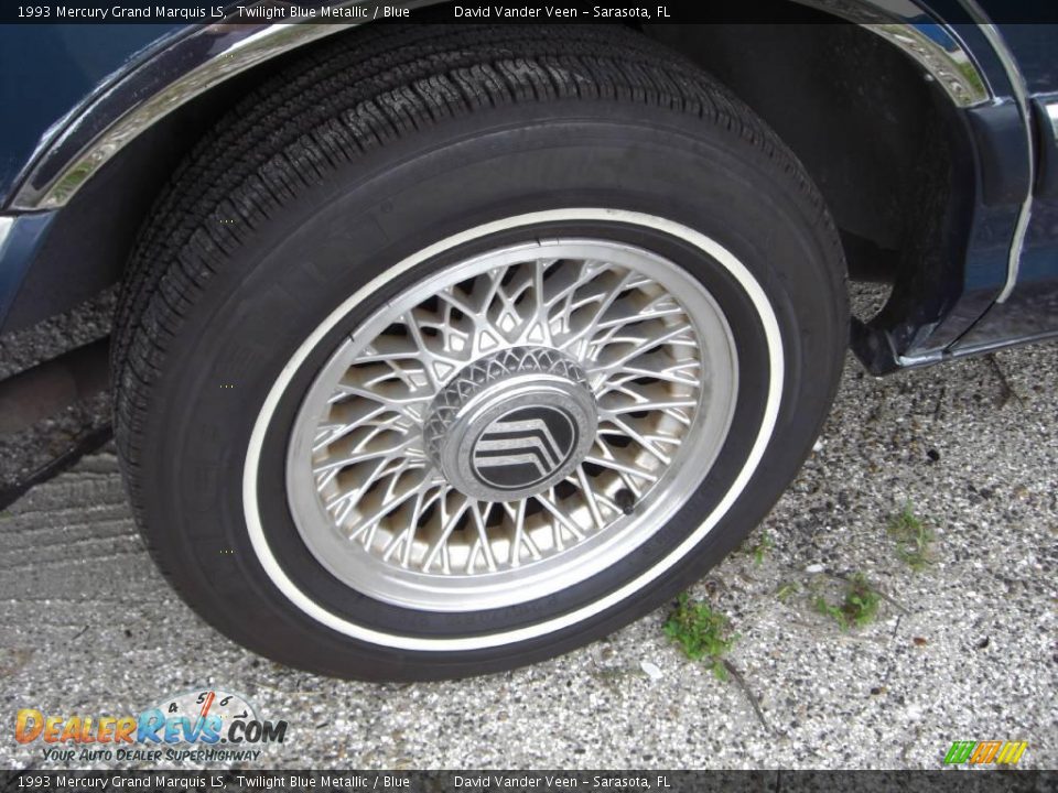 1993 Mercury Grand Marquis LS Twilight Blue Metallic / Blue Photo #8