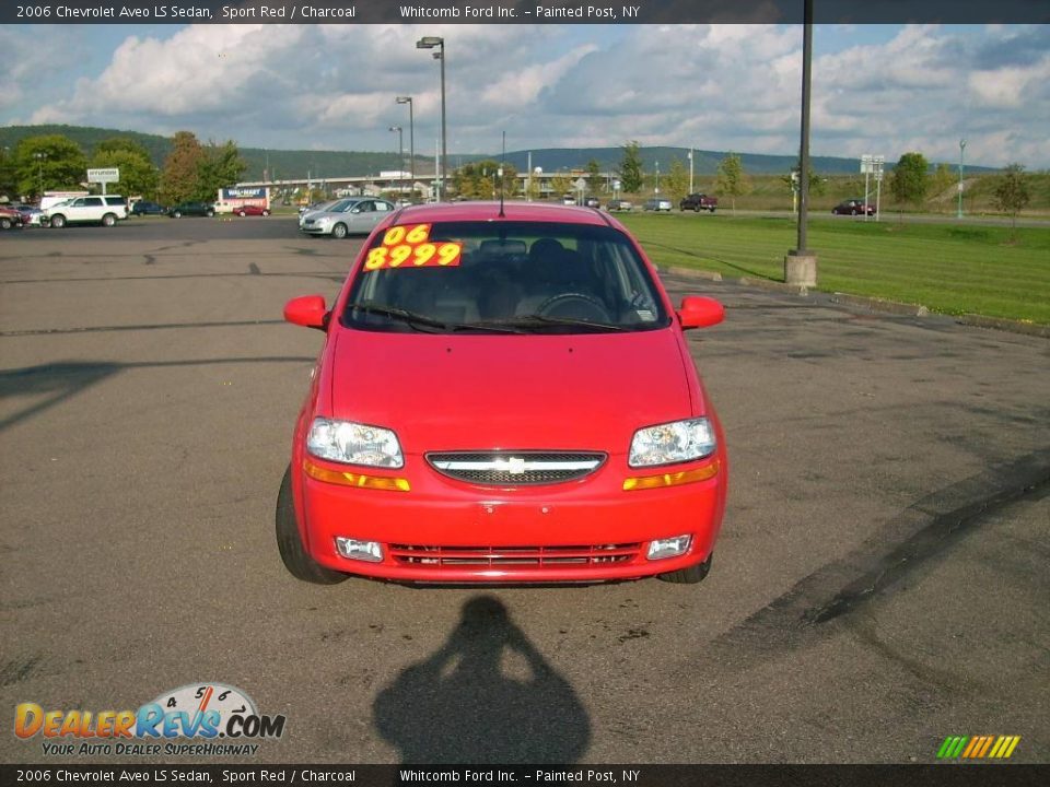 2006 Chevrolet Aveo LS Sedan Sport Red / Charcoal Photo #2