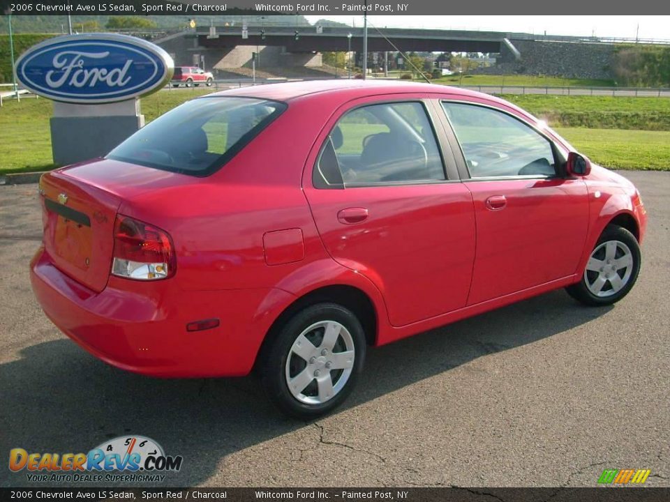 2006 Chevrolet Aveo LS Sedan Sport Red / Charcoal Photo #13