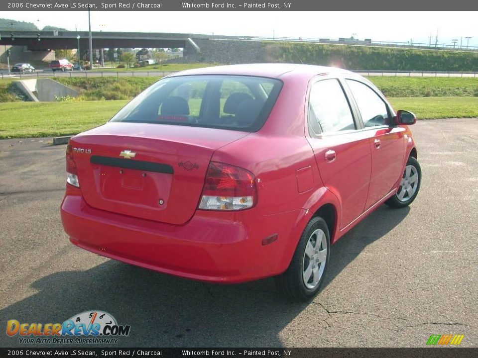 2006 Chevrolet Aveo LS Sedan Sport Red / Charcoal Photo #14