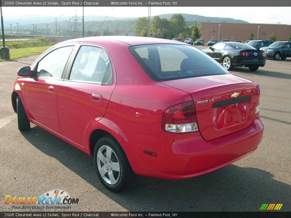 2006 Chevrolet Aveo LS Sedan Sport Red / Charcoal Photo #16