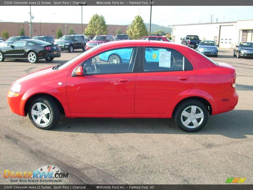 2006 Chevrolet Aveo LS Sedan Sport Red / Charcoal Photo #18