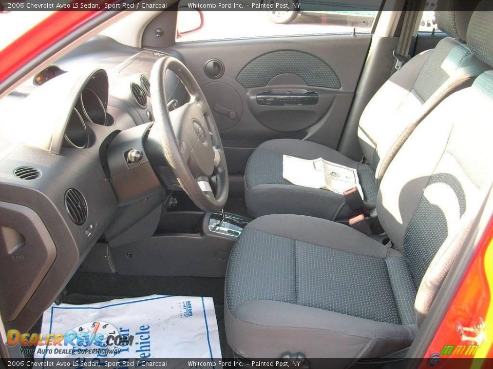 2006 Chevrolet Aveo LS Sedan Sport Red / Charcoal Photo #21