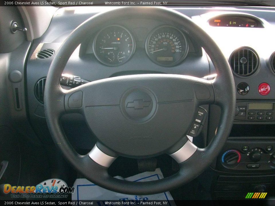 2006 Chevrolet Aveo LS Sedan Sport Red / Charcoal Photo #23