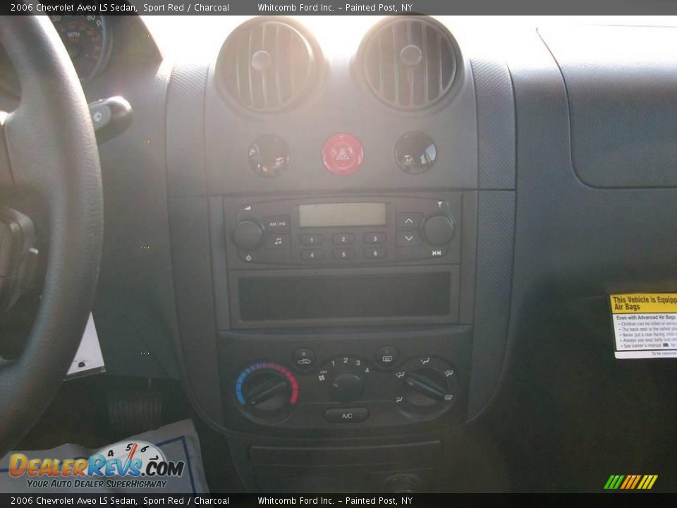 2006 Chevrolet Aveo LS Sedan Sport Red / Charcoal Photo #24