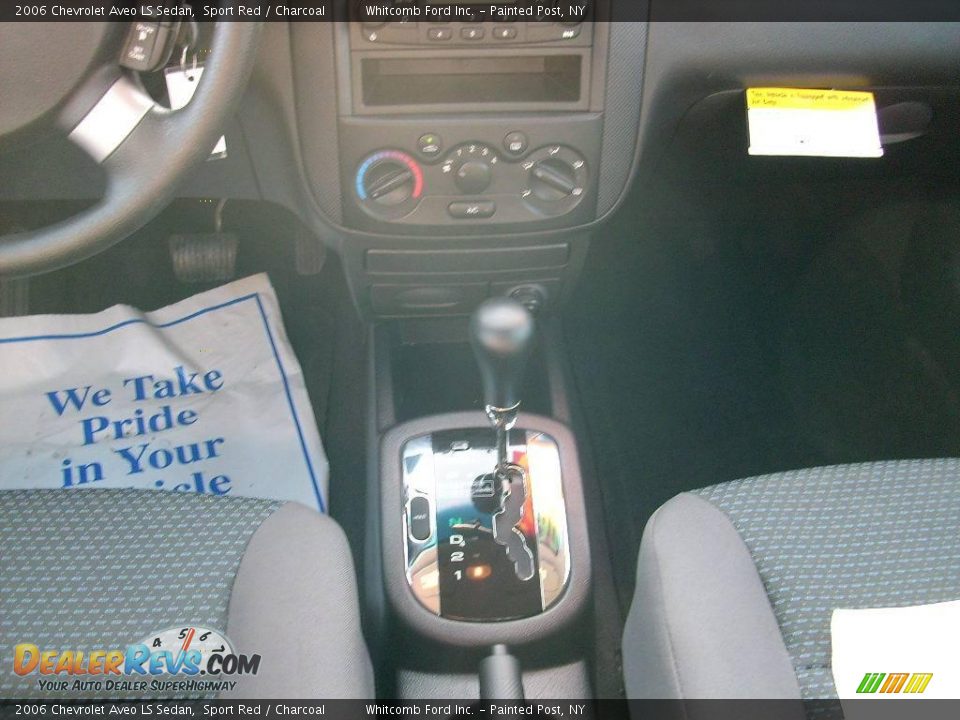 2006 Chevrolet Aveo LS Sedan Sport Red / Charcoal Photo #25