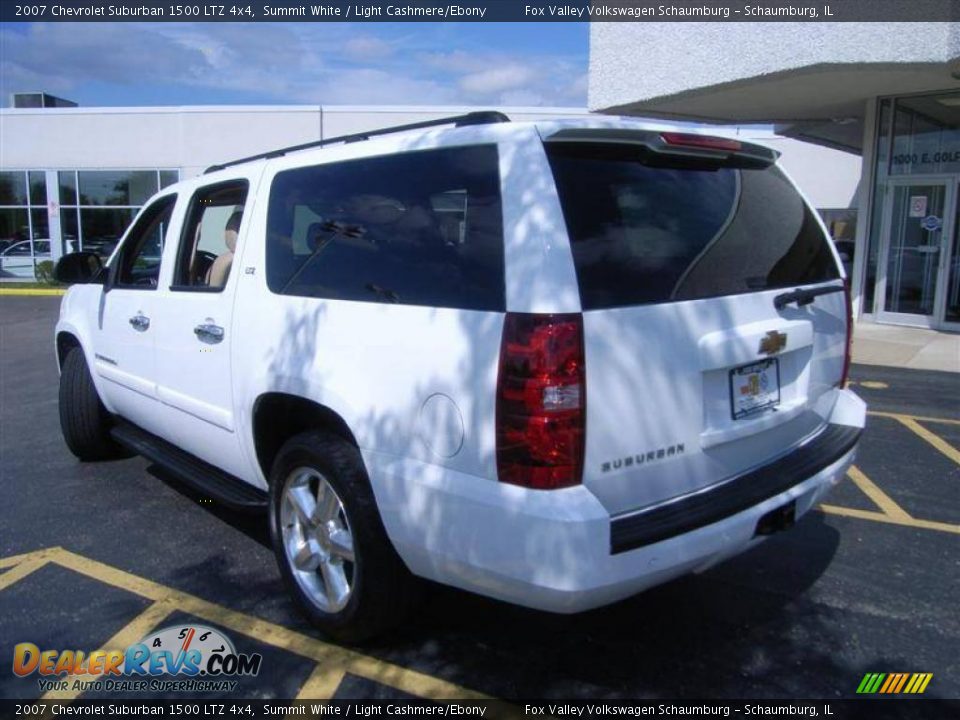 2007 Chevrolet Suburban 1500 LTZ 4x4 Summit White / Light Cashmere/Ebony Photo #3