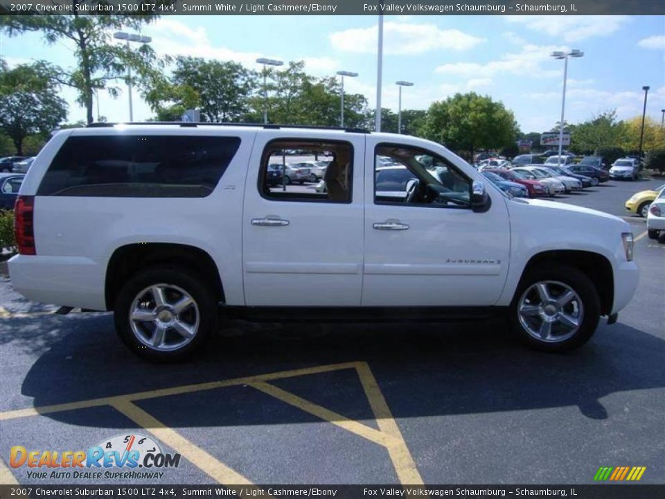2007 Chevrolet Suburban 1500 LTZ 4x4 Summit White / Light Cashmere/Ebony Photo #6