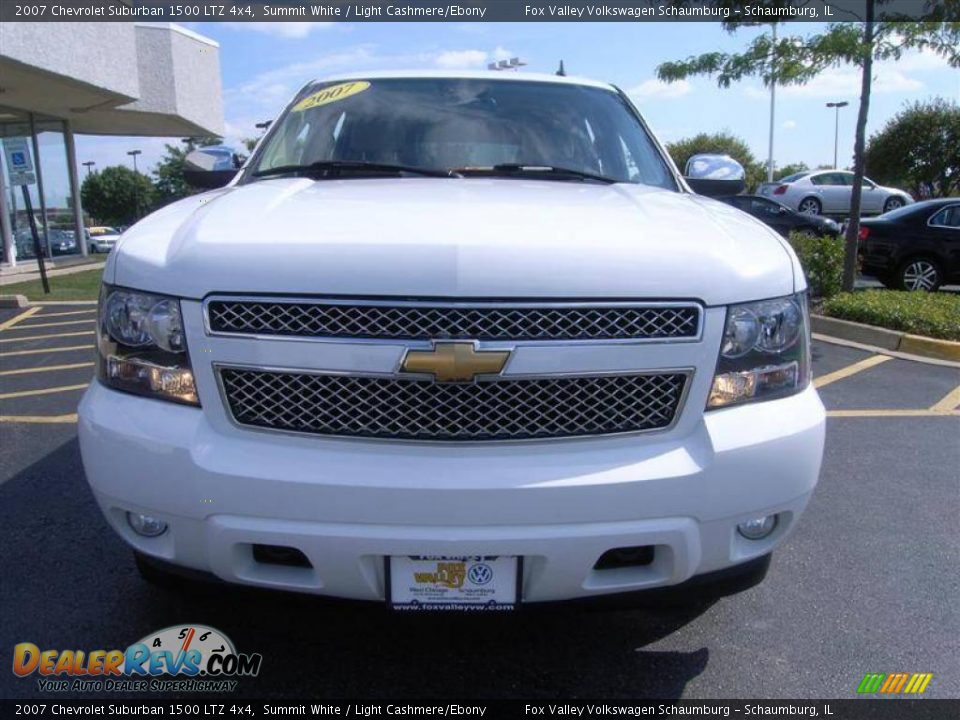 2007 Chevrolet Suburban 1500 LTZ 4x4 Summit White / Light Cashmere/Ebony Photo #7