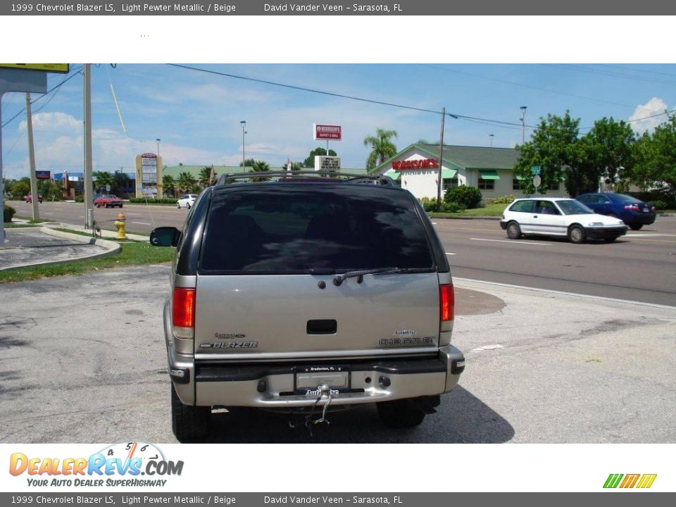 1999 Chevrolet Blazer LS Light Pewter Metallic / Beige Photo #2