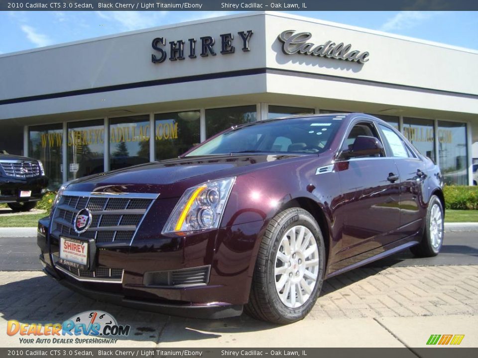 2010 Cadillac CTS 3.0 Sedan Black Cherry / Light Titanium/Ebony Photo #1