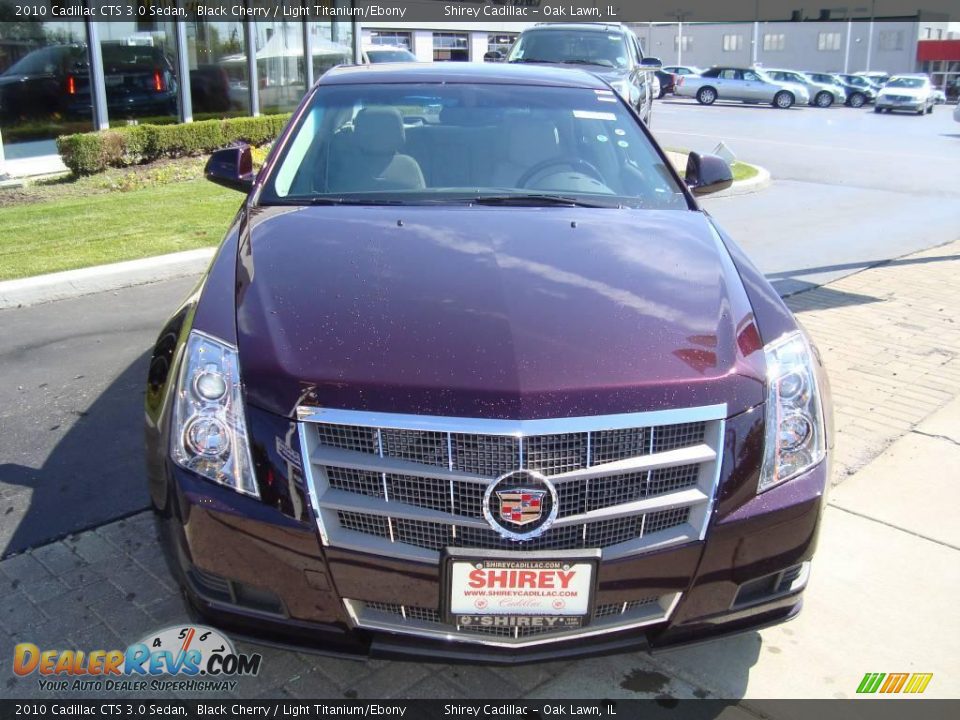 2010 Cadillac CTS 3.0 Sedan Black Cherry / Light Titanium/Ebony Photo #2