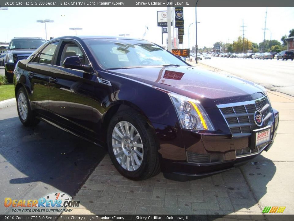 2010 Cadillac CTS 3.0 Sedan Black Cherry / Light Titanium/Ebony Photo #3
