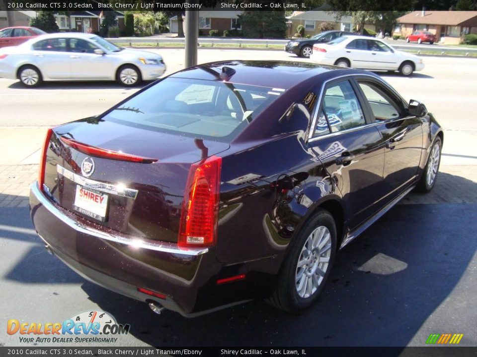 2010 Cadillac CTS 3.0 Sedan Black Cherry / Light Titanium/Ebony Photo #4