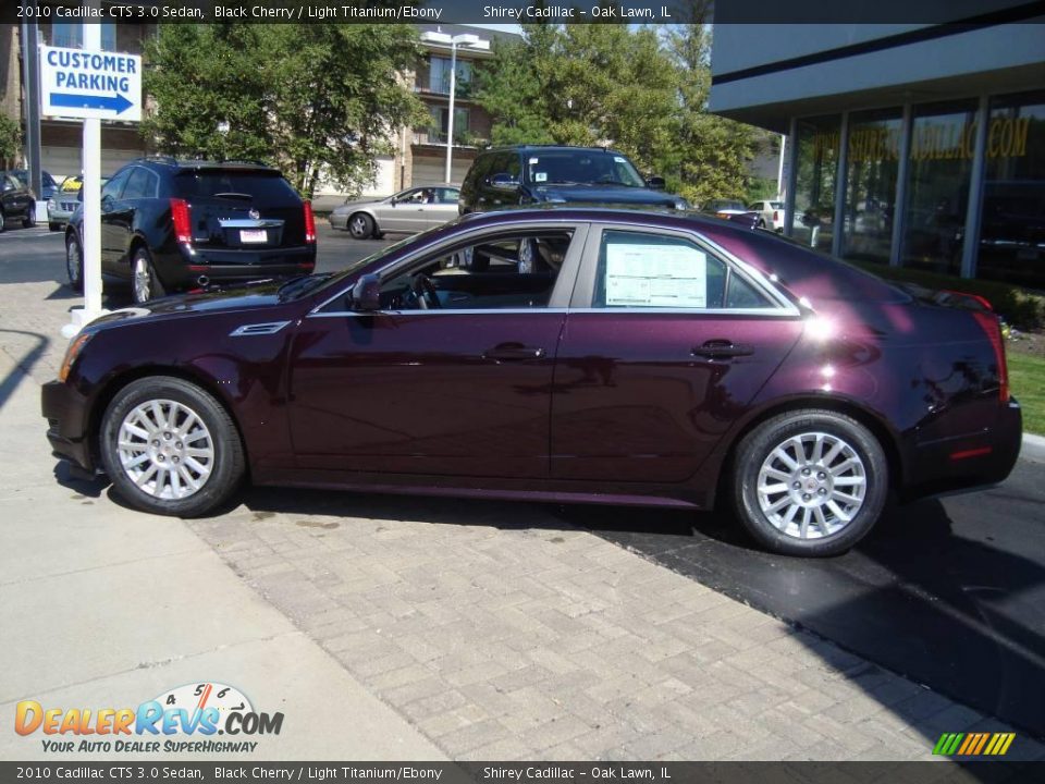 2010 Cadillac CTS 3.0 Sedan Black Cherry / Light Titanium/Ebony Photo #7