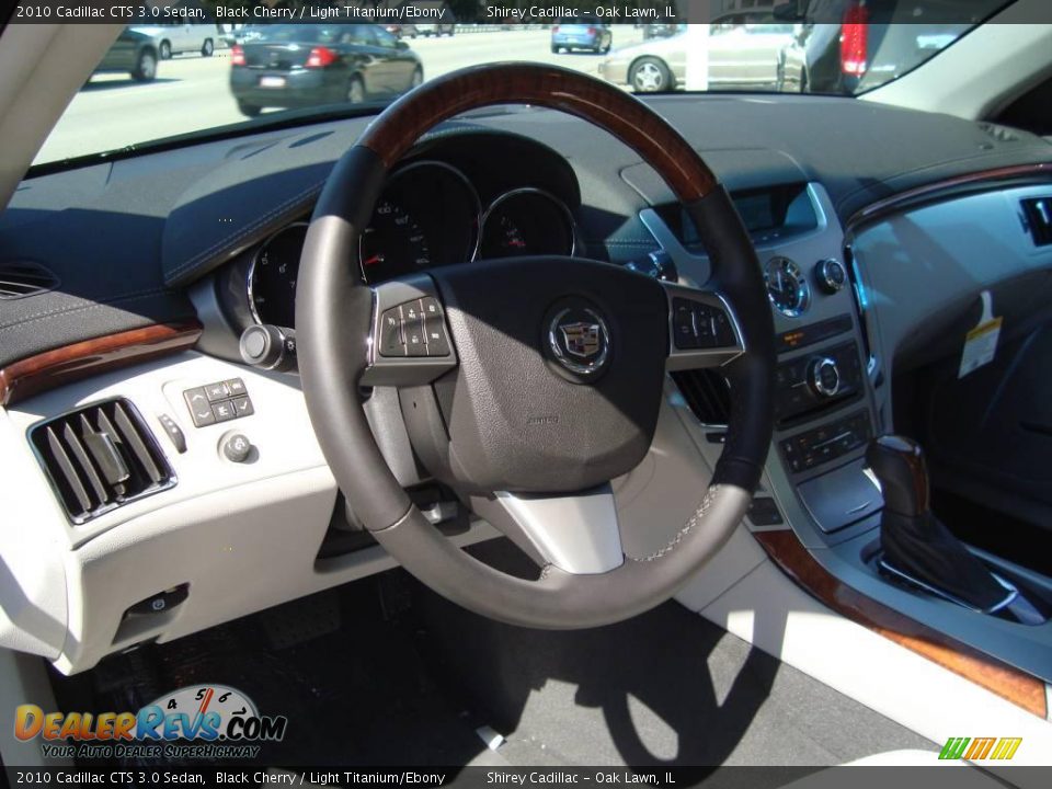 2010 Cadillac CTS 3.0 Sedan Black Cherry / Light Titanium/Ebony Photo #9