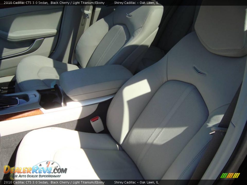 2010 Cadillac CTS 3.0 Sedan Black Cherry / Light Titanium/Ebony Photo #10
