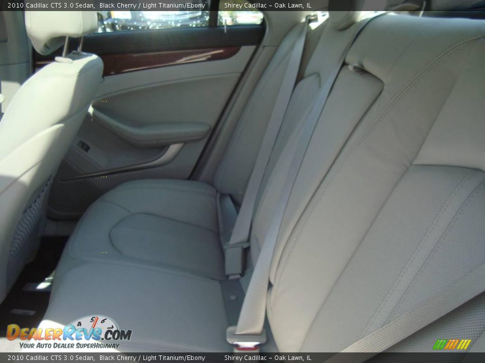 2010 Cadillac CTS 3.0 Sedan Black Cherry / Light Titanium/Ebony Photo #12
