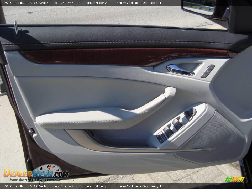 2010 Cadillac CTS 3.0 Sedan Black Cherry / Light Titanium/Ebony Photo #13