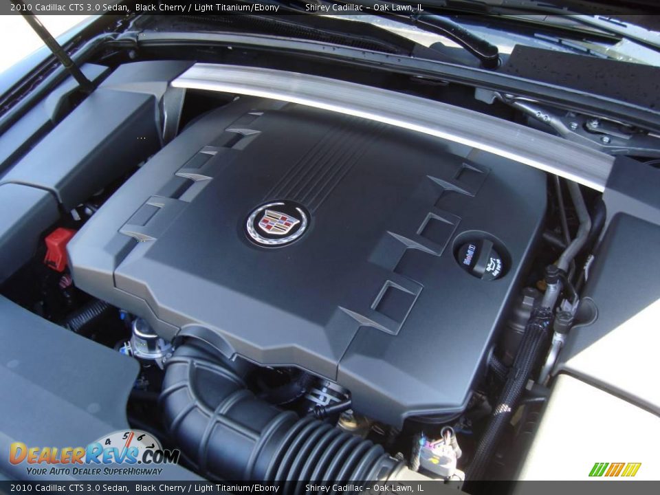 2010 Cadillac CTS 3.0 Sedan Black Cherry / Light Titanium/Ebony Photo #14