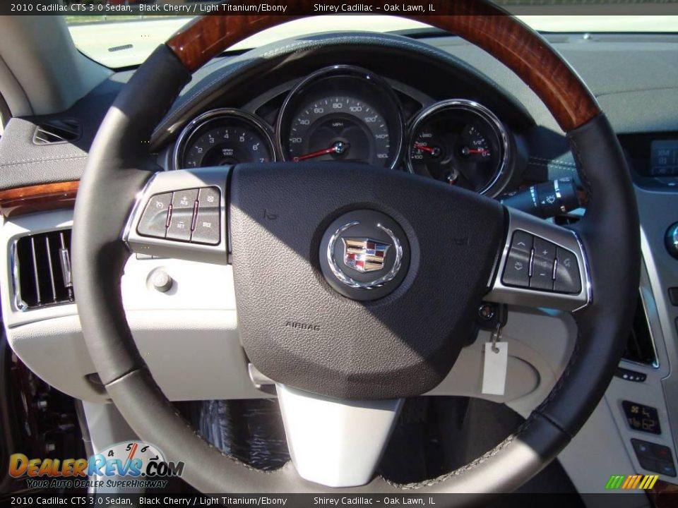 2010 Cadillac CTS 3.0 Sedan Black Cherry / Light Titanium/Ebony Photo #15