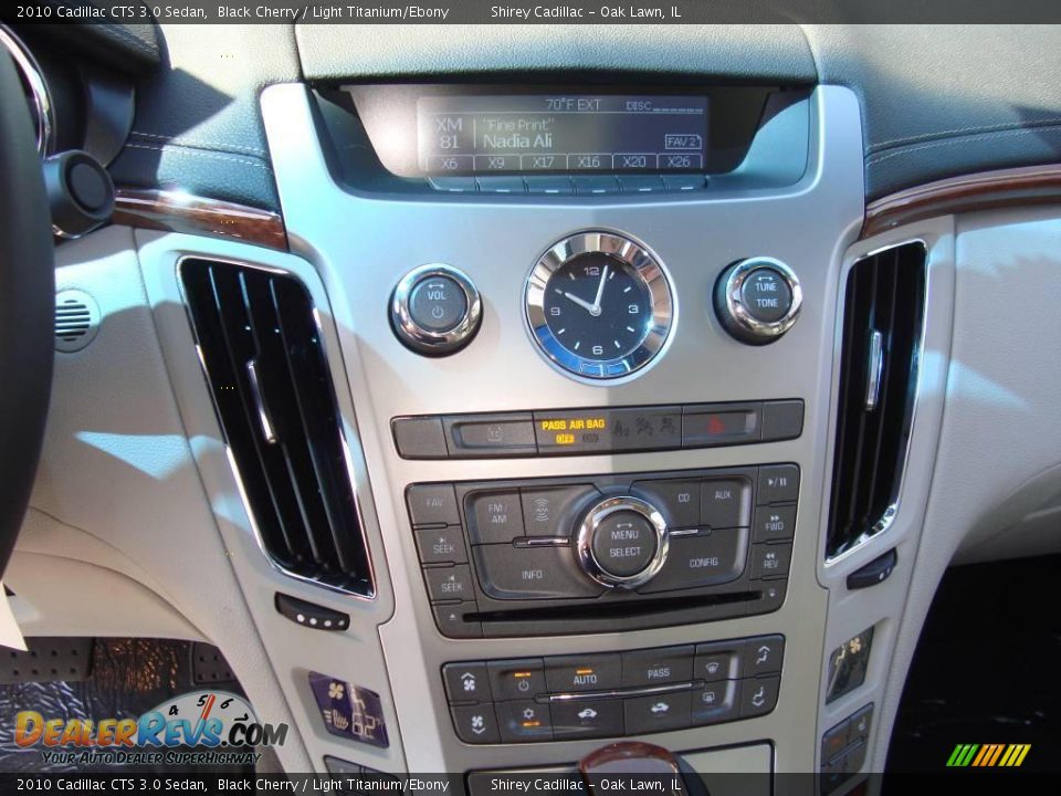 2010 Cadillac CTS 3.0 Sedan Black Cherry / Light Titanium/Ebony Photo #16