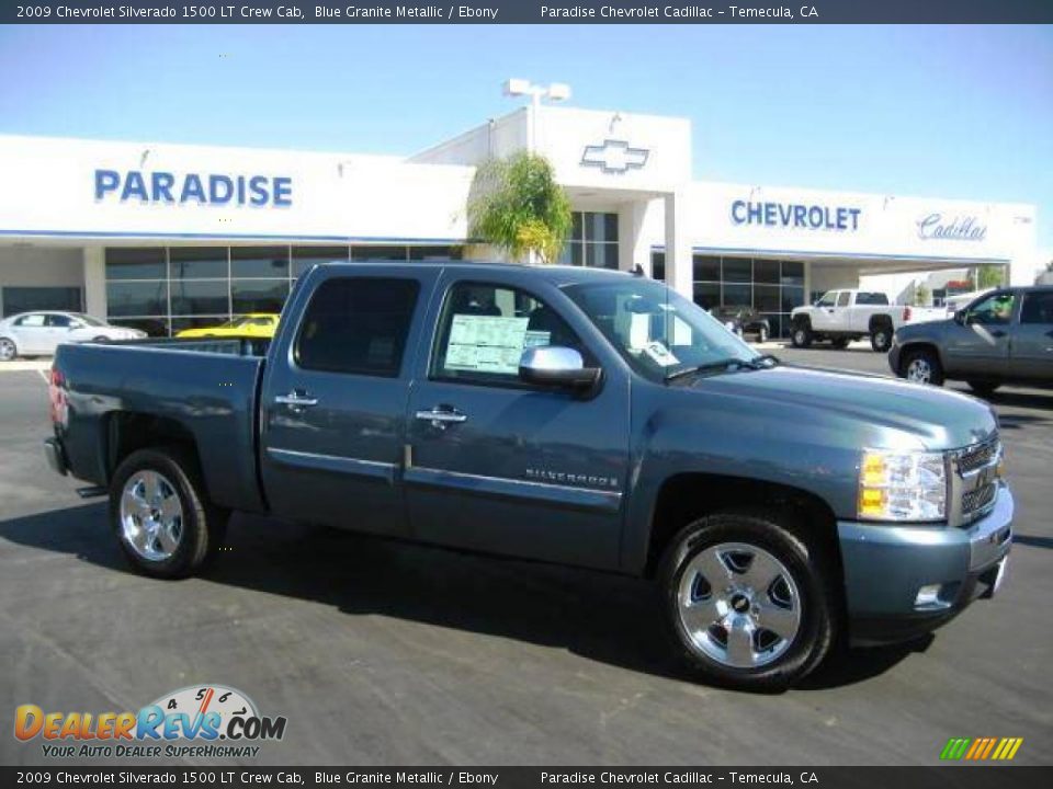 2009 Chevrolet Silverado 1500 LT Crew Cab Blue Granite Metallic / Ebony Photo #1