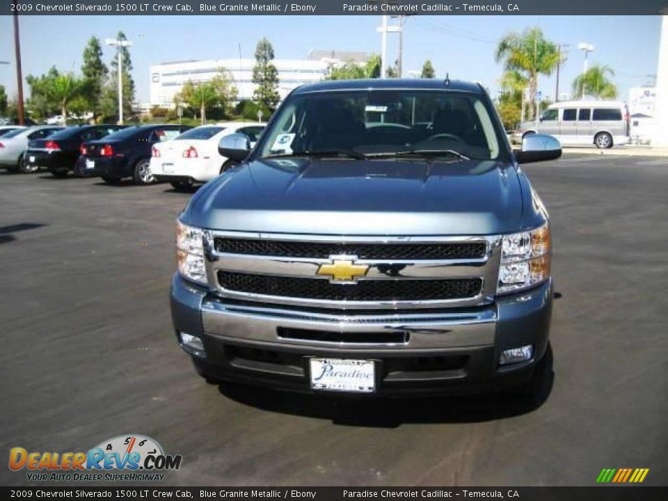 2009 Chevrolet Silverado 1500 LT Crew Cab Blue Granite Metallic / Ebony Photo #2