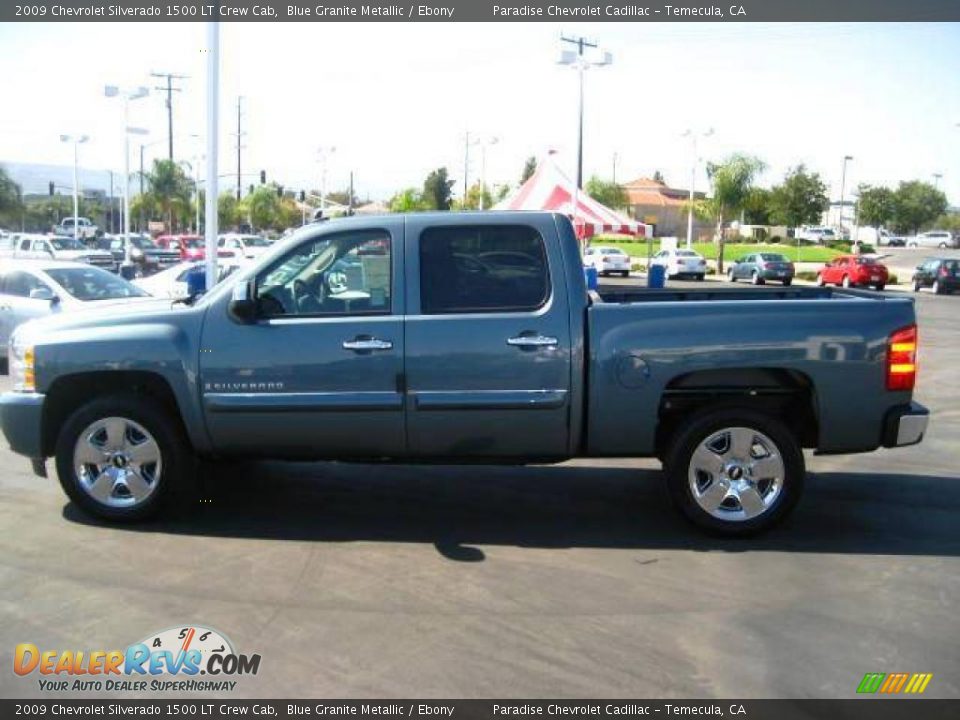 2009 Chevrolet Silverado 1500 LT Crew Cab Blue Granite Metallic / Ebony Photo #3