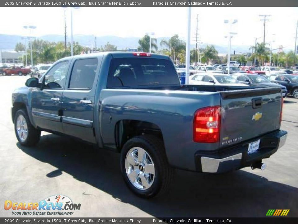 2009 Chevrolet Silverado 1500 LT Crew Cab Blue Granite Metallic / Ebony Photo #4
