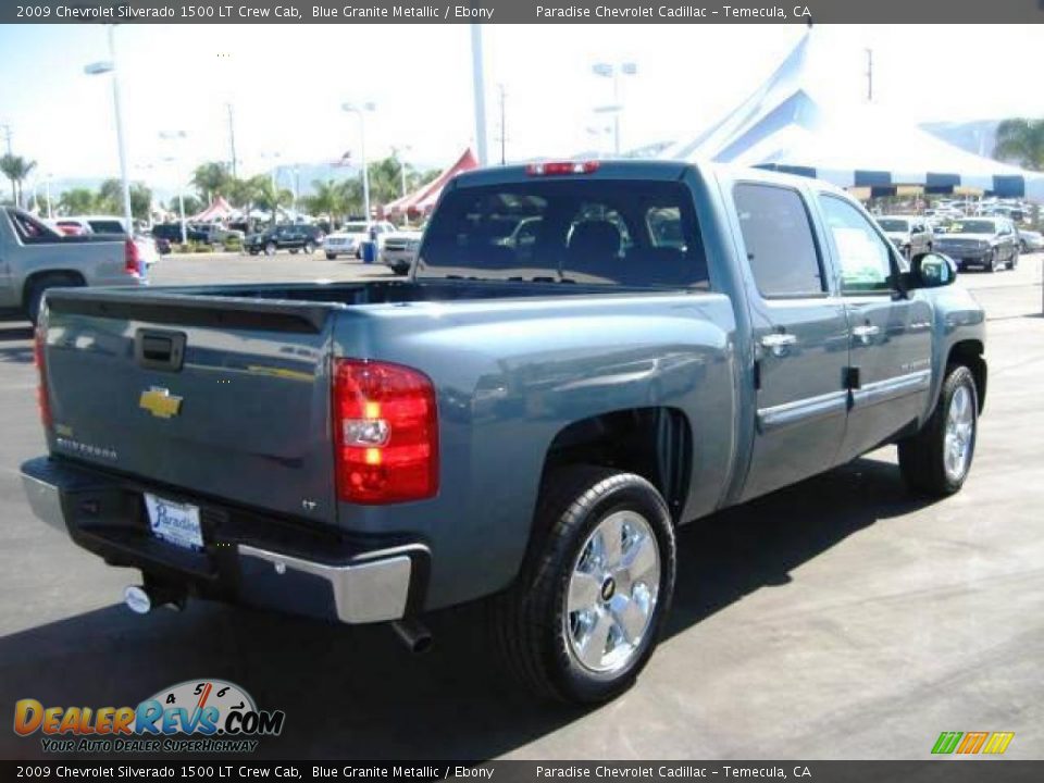 2009 Chevrolet Silverado 1500 LT Crew Cab Blue Granite Metallic / Ebony Photo #5