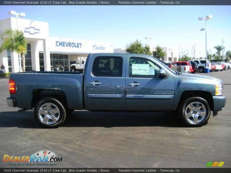 2009 Chevrolet Silverado 1500 LT Crew Cab Blue Granite Metallic / Ebony Photo #6
