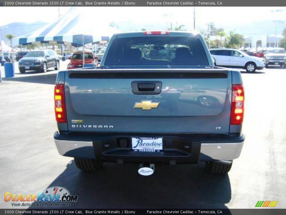 2009 Chevrolet Silverado 1500 LT Crew Cab Blue Granite Metallic / Ebony Photo #7