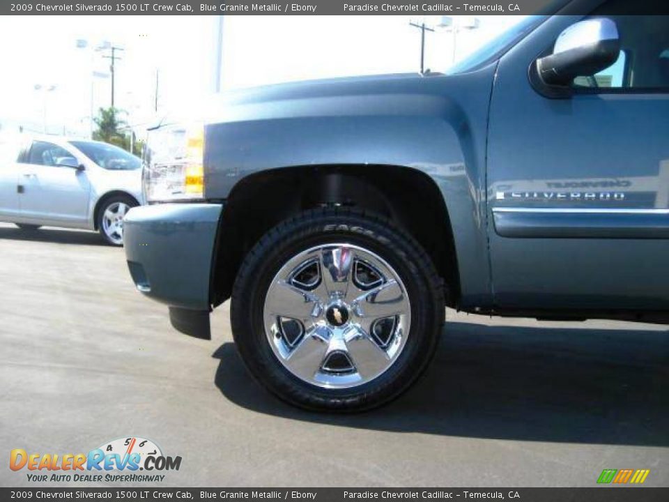 2009 Chevrolet Silverado 1500 LT Crew Cab Blue Granite Metallic / Ebony Photo #9