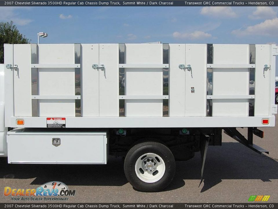 2007 Chevrolet Silverado 3500HD Regular Cab Chassis Dump Truck Summit White / Dark Charcoal Photo #5