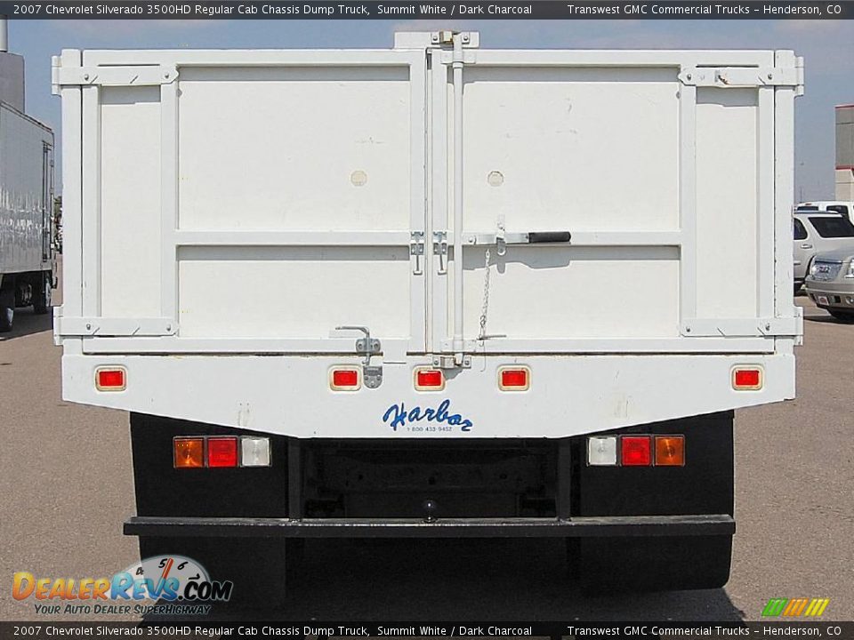 2007 Chevrolet Silverado 3500HD Regular Cab Chassis Dump Truck Summit White / Dark Charcoal Photo #7