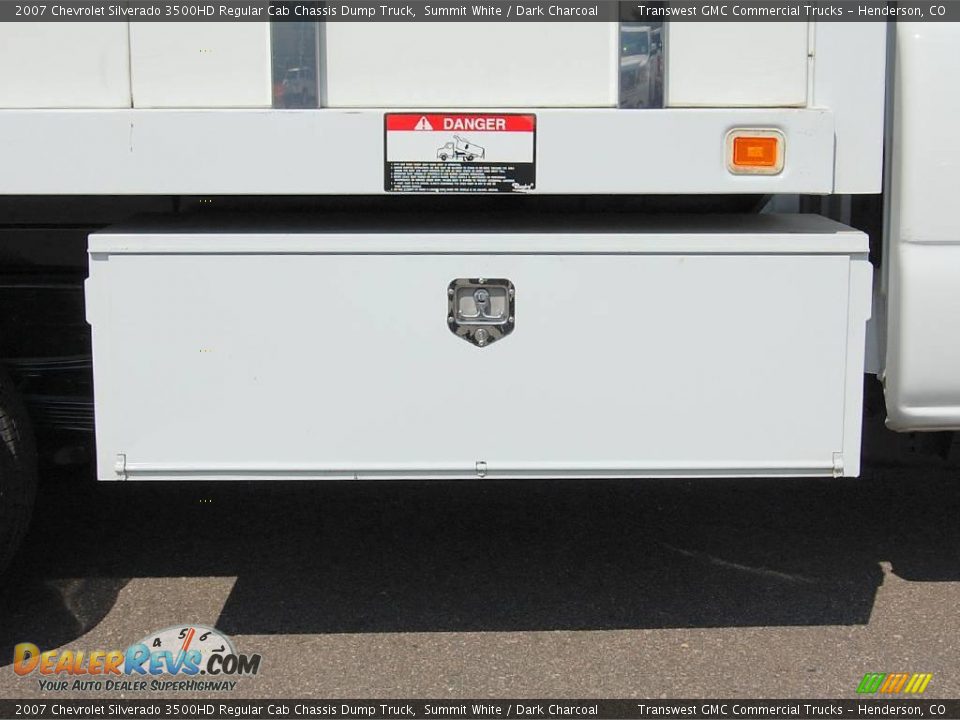 2007 Chevrolet Silverado 3500HD Regular Cab Chassis Dump Truck Summit White / Dark Charcoal Photo #11