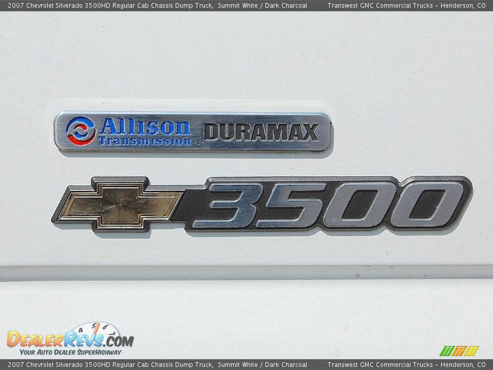 2007 Chevrolet Silverado 3500HD Regular Cab Chassis Dump Truck Summit White / Dark Charcoal Photo #12