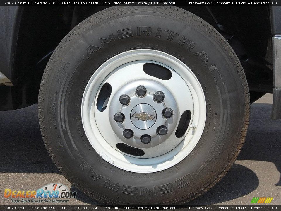 2007 Chevrolet Silverado 3500HD Regular Cab Chassis Dump Truck Summit White / Dark Charcoal Photo #13