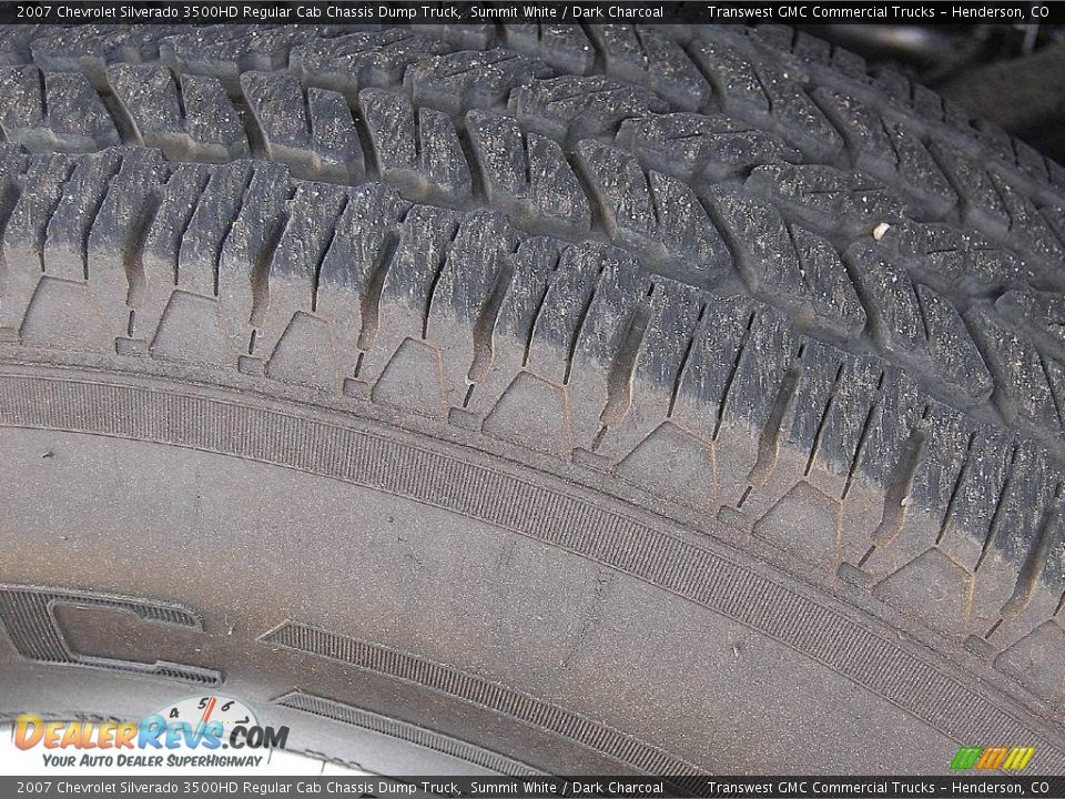 2007 Chevrolet Silverado 3500HD Regular Cab Chassis Dump Truck Summit White / Dark Charcoal Photo #14