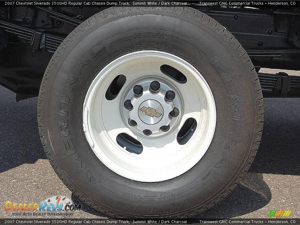2007 Chevrolet Silverado 3500HD Regular Cab Chassis Dump Truck Summit White / Dark Charcoal Photo #15