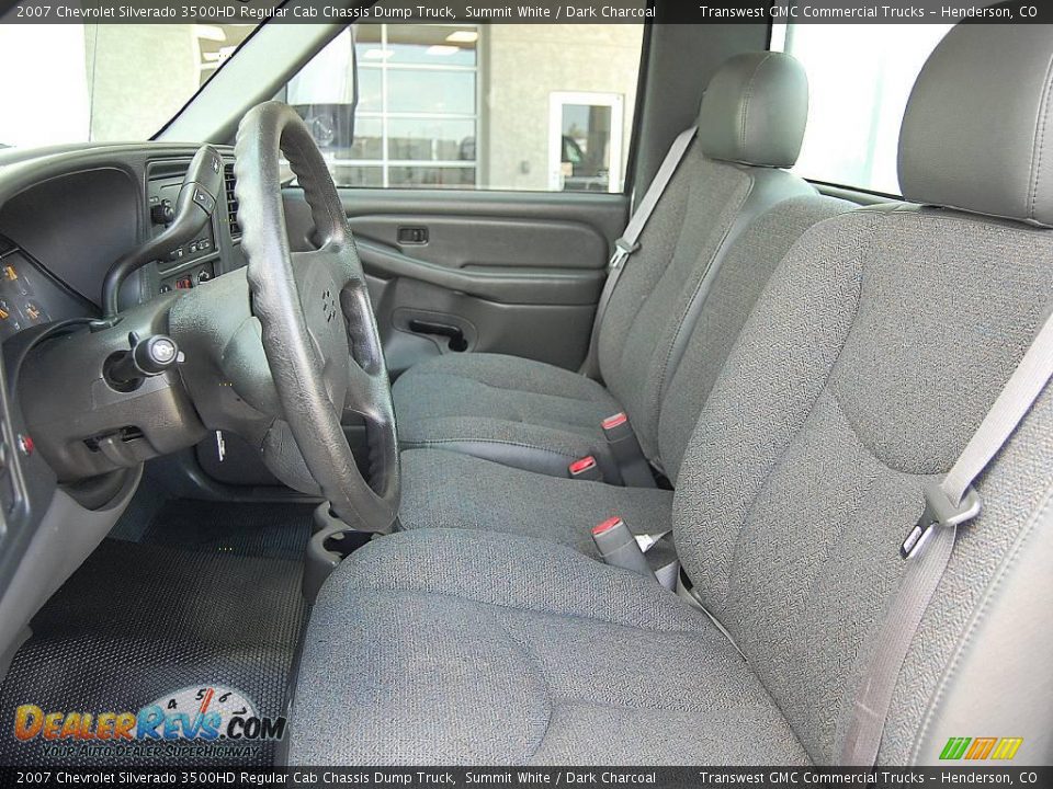 2007 Chevrolet Silverado 3500HD Regular Cab Chassis Dump Truck Summit White / Dark Charcoal Photo #17
