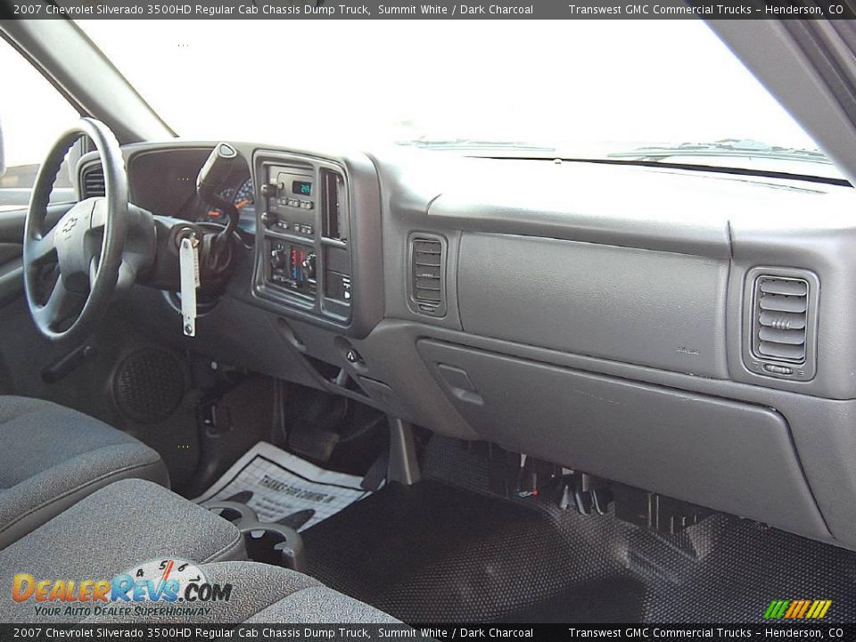 2007 Chevrolet Silverado 3500HD Regular Cab Chassis Dump Truck Summit White / Dark Charcoal Photo #19
