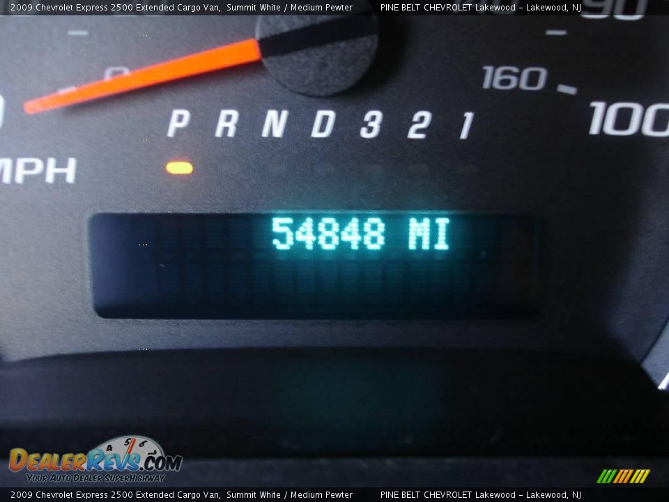 2009 Chevrolet Express 2500 Extended Cargo Van Summit White / Medium Pewter Photo #14